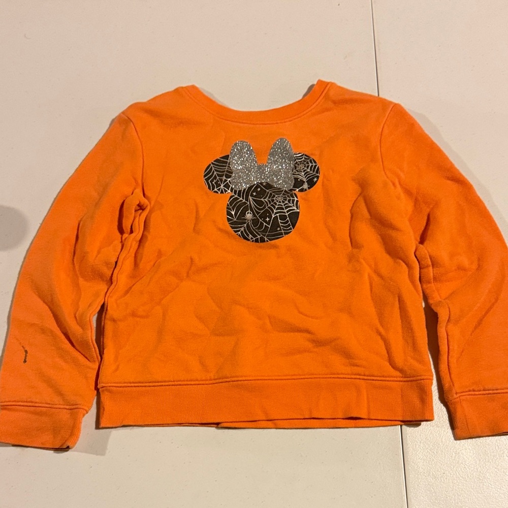 jumping beans Orange Girls' Glitter Bow Graphic Sweatshirt